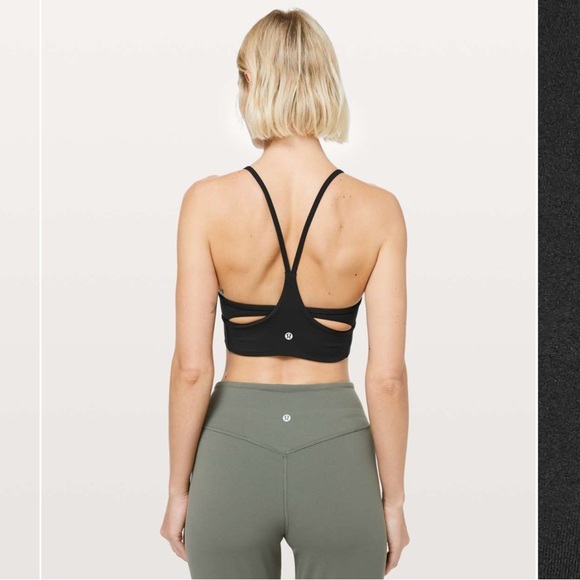 Lululemon Expand Your Limits Bra Black Athleticwear Sports Bra - Picture 2 of 11